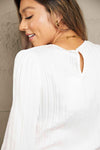 Double Take Ribbed Round Neck Long Sleeve Top Blouses - Tophatter Daily Deals