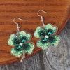 Lucky Clover Acrylic Dangle Earrings Earrings - Tophatter Daily Deals