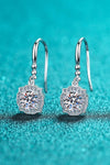 925 Sterling Silver Moissanite Hook Earrings Moissanite - Tophatter Daily Deals