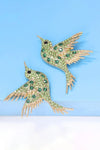 Bird Shape Zinc Alloy Frame Glass Stone Dangle Earrings Earrings - Tophatter Daily Deals