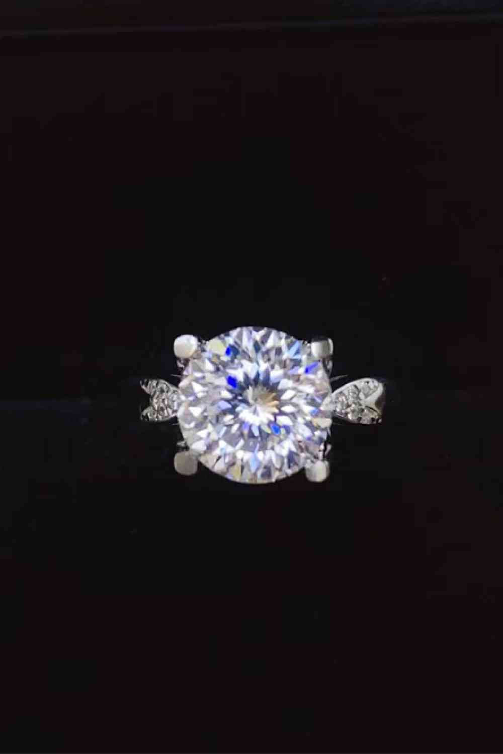 2 Carat Moissanite 925 Sterling Silver Ring Moissanite - Tophatter Daily Deals