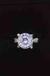 2 Carat Moissanite 925 Sterling Silver Ring Moissanite - Tophatter Daily Deals