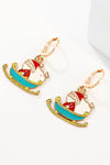 Christmas Theme Alloy Earrings Earrings - Tophatter Daily Deals