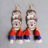 Spider Grandma Tassel Detail Dangle Earrings Multicolor One Size Earrings - Tophatter Daily Deals