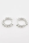 925 Sterling Silver Huggie Earrings Earrings - Tophatter Daily Deals
