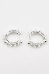 925 Sterling Silver Huggie Earrings Earrings - Tophatter Daily Deals