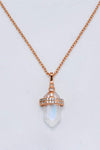 925 Sterling Silver Moonstone Pendant Necklace Moonstone - Tophatter Daily Deals