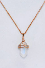 925 Sterling Silver Moonstone Pendant Necklace Moonstone - Tophatter Daily Deals