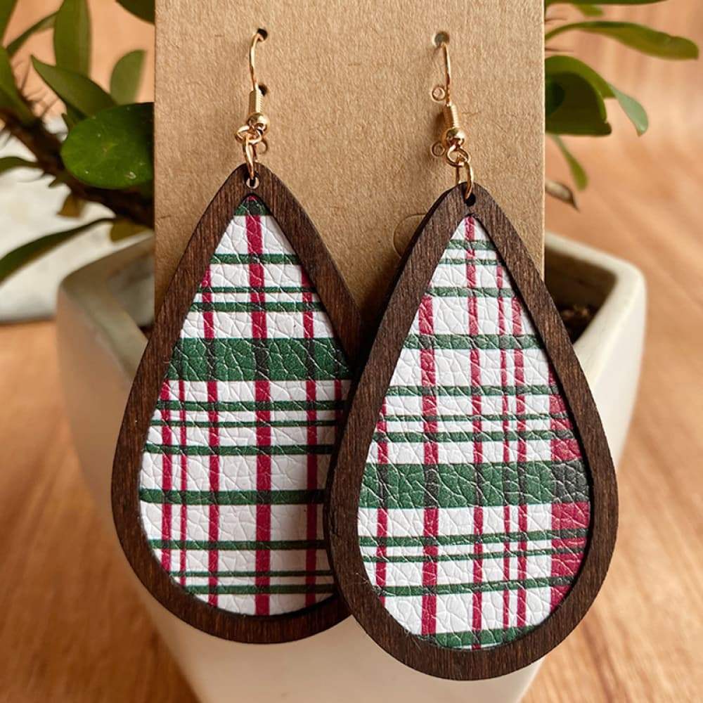 PU Teardrop Earrings Style C One Size Earrings - Tophatter Daily Deals