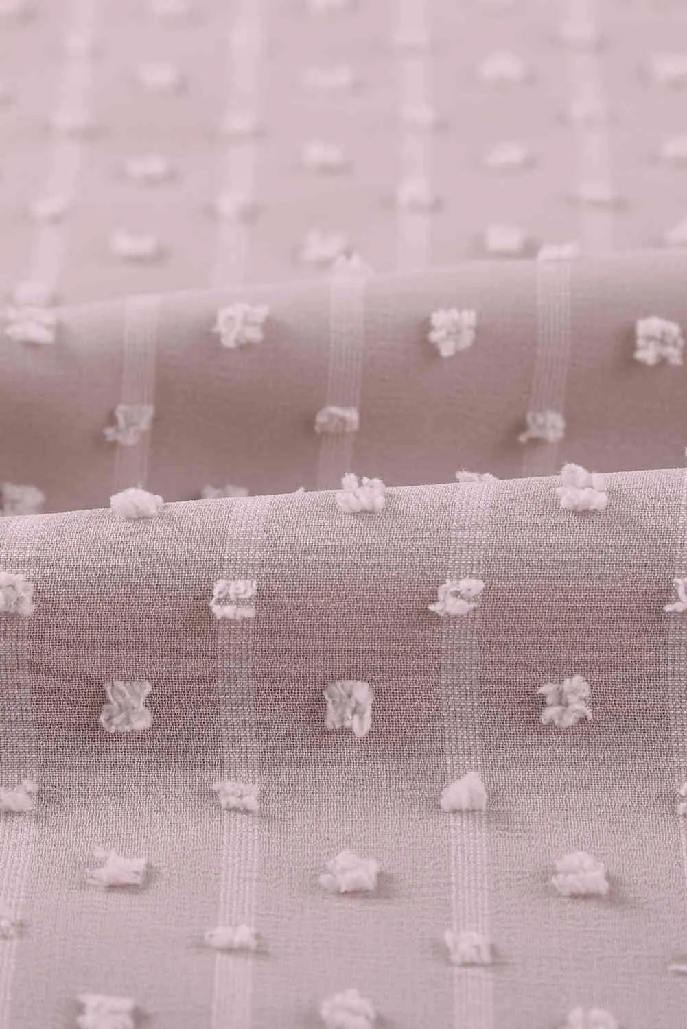 Swiss Dot Lace Trim Plunge Blouse Blouses - Tophatter Daily Deals