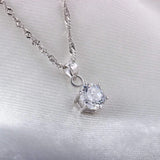 Platinum-Plated Artificial Gemstone Pendant Necklace Necklaces - Tophatter Daily Deals