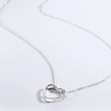Heart Inlaid Zircon Spring Ring Closure Necklace Necklaces - Tophatter Daily Deals