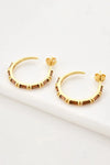 Zircon 925 Sterling Silver C-Hoop Earrings Earrings - Tophatter Daily Deals