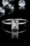 1 Carat Moissanite 925 Sterling Silver Solitaire Ring Rings - Tophatter Daily Deals