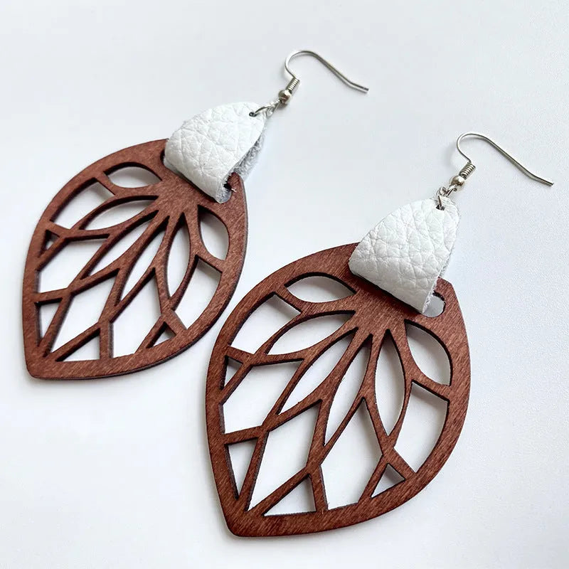 Leaf Drop Earrings Earrings - Tophatter Daily Deals