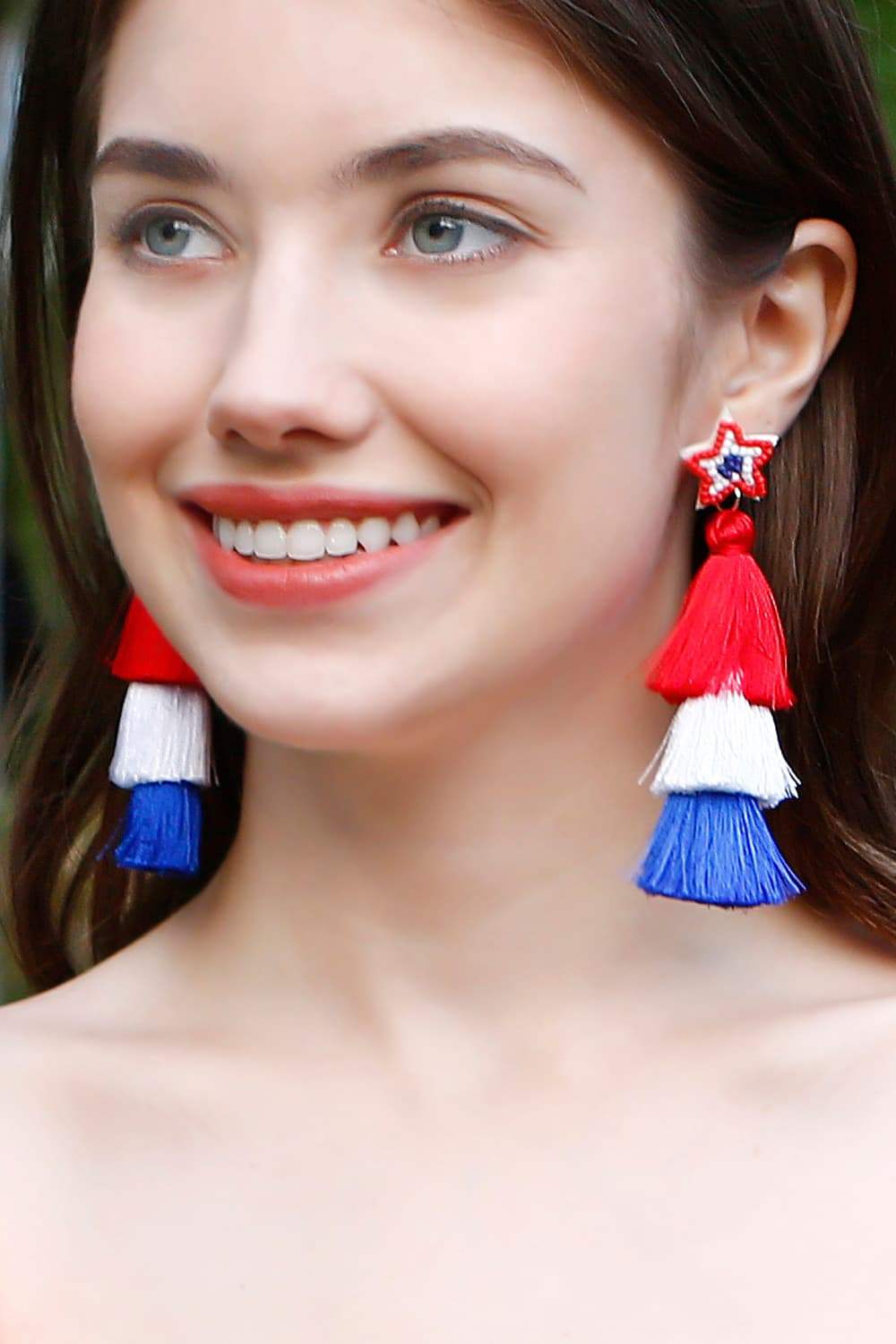 Beaded Star Tassel Dangle Earrings Multicolor One Size Earrings - Tophatter Daily Deals