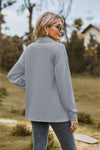 Collared Neck Long Sleeve Blouse Blouses - Tophatter Daily Deals