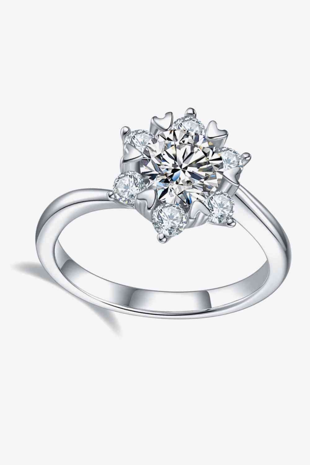 1 Carat Moissanite Zircon Ring Moissanite - Tophatter Daily Deals