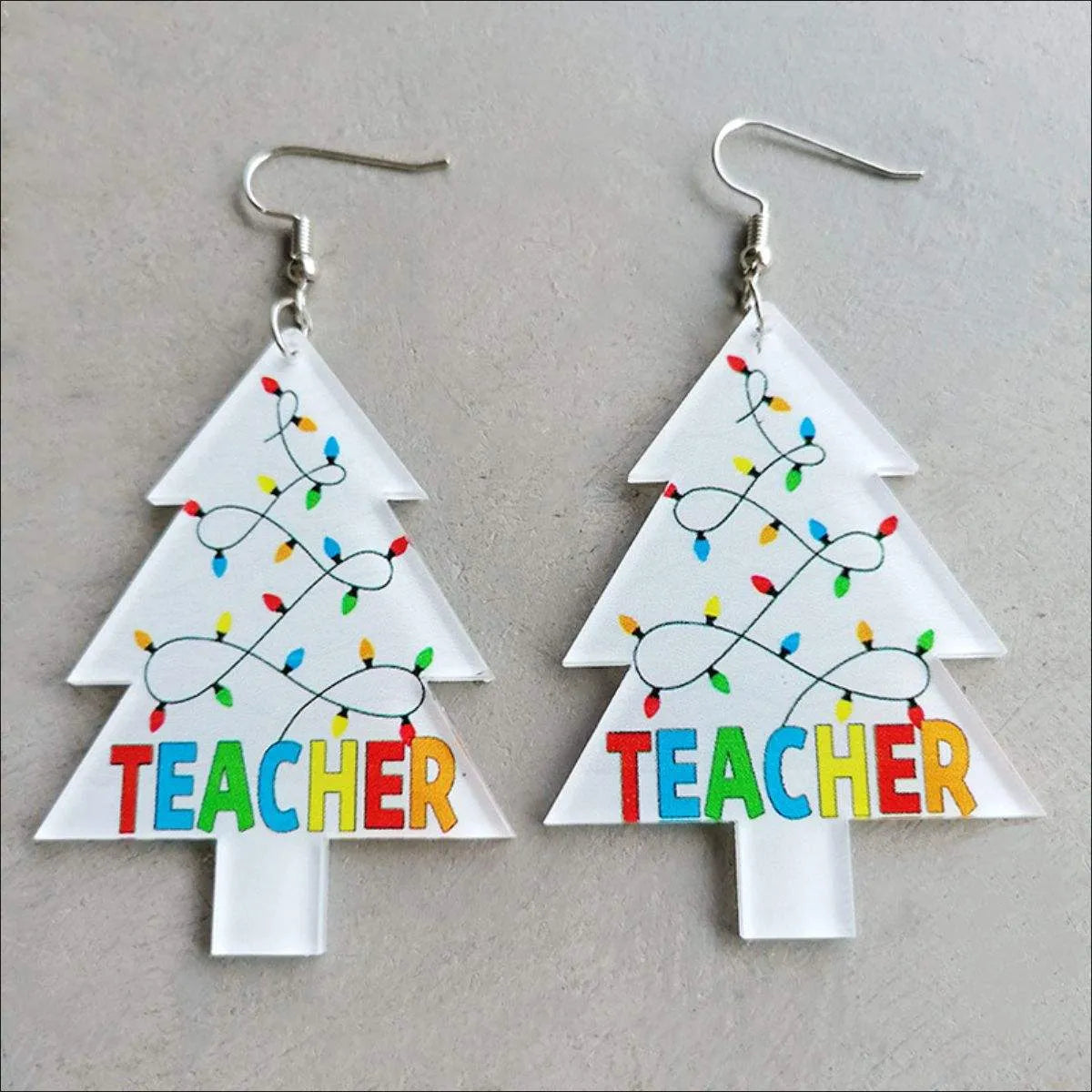 Christmas Themed Acrylic Dangle Earrings Style A One Size Earrings - Tophatter Daily Deals