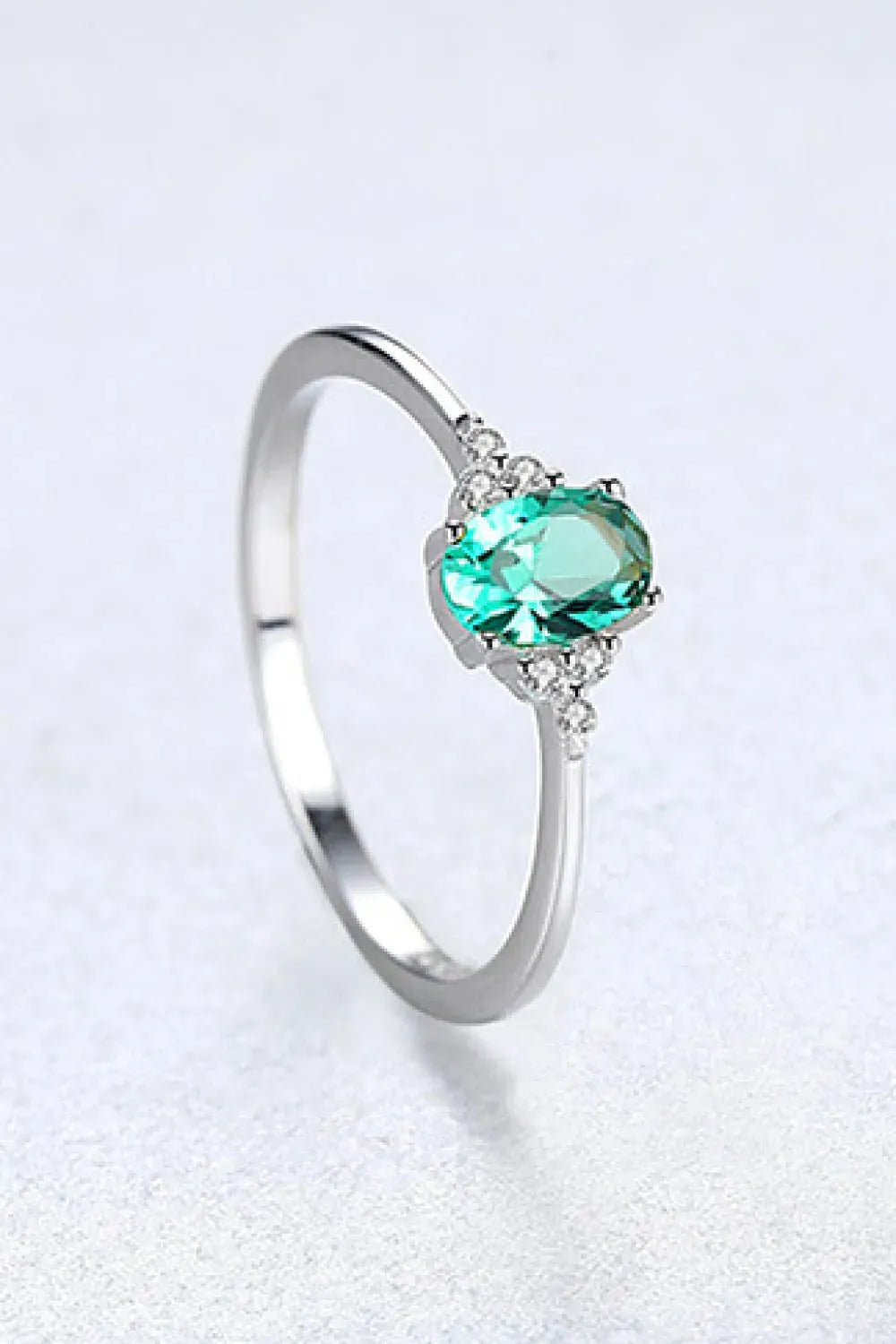 Zircon 925 Sterling Silver Ring Rings - Tophatter Daily Deals