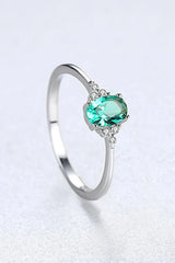 Zircon 925 Sterling Silver Ring Rings - Tophatter Daily Deals