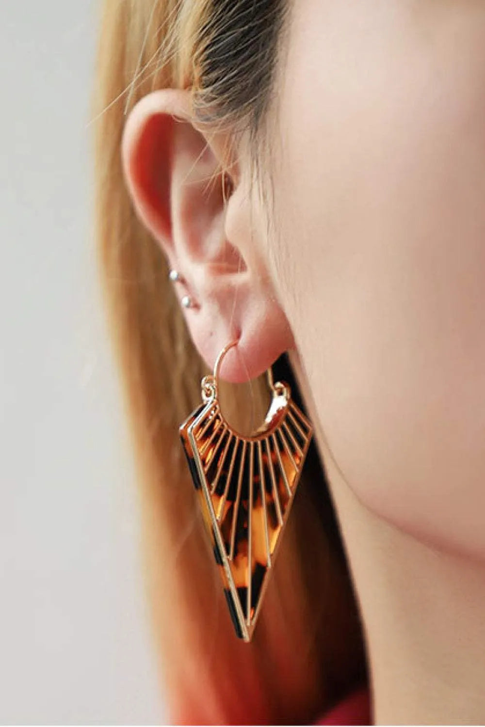 Alloy Geometric Earrings Earrings - Tophatter Daily Deals