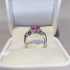 1 Carat Moissanite 925 Sterling Silver Ring Moissanite - Tophatter Daily Deals