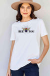 Simply Love Full Size BEE YOU Graphic T-Shirt Women's T-Shirts - Tophatter Daily Deals