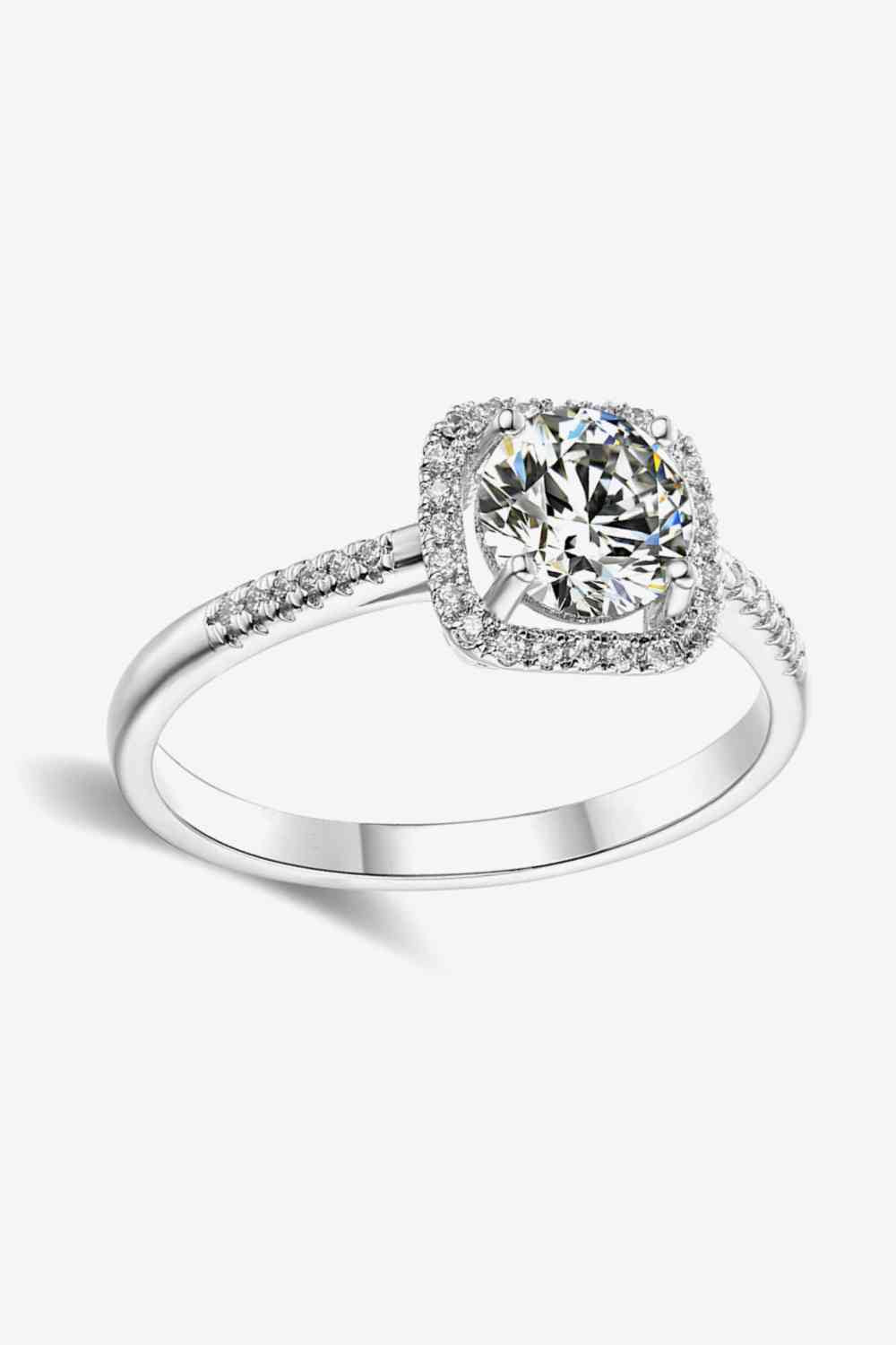 1 Carat Moissanite Zircon Ring Moissanite - Tophatter Daily Deals