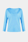 V-Neck Long Sleeve T-Shirt Women's T-Shirts - Tophatter Daily Deals