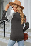 Leopard Striped Round Neck T-Shirt Women's T-Shirts - Tophatter Daily Deals