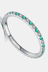 925 Sterling Silver Cubic Zirconia Ring Rings - Tophatter Daily Deals