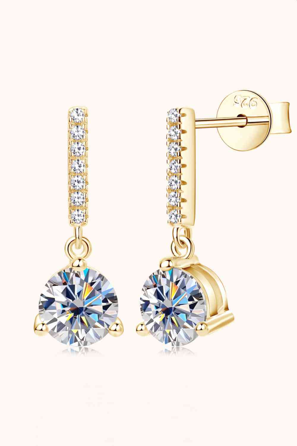 2 Carat Moissanite 925 Sterling Silver Drop Earrings - Shop Tophatter Deals, Electronics, Fashion, Jewelry, Health, Beauty, Home Decor, Free Shipping