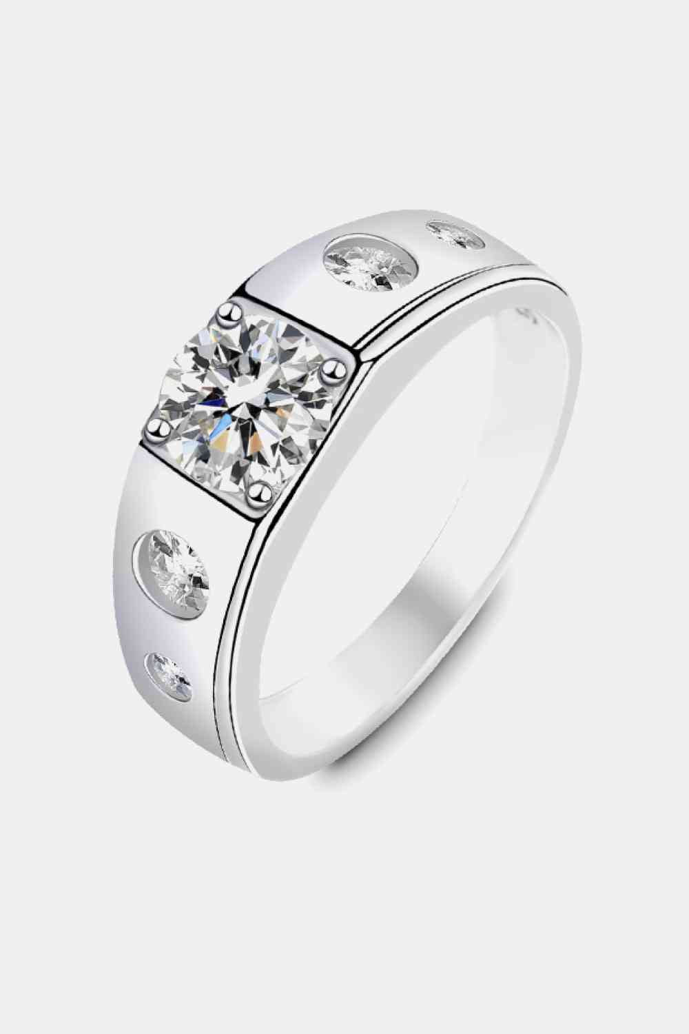 1 Carat Moissanite 925 Sterling Silver Ring - Shop Tophatter Deals, Electronics, Fashion, Jewelry, Health, Beauty, Home Decor, Free Shipping