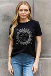 Simply Love Simply Love Sun and Star Graphic Cotton Tee Women's T-Shirts - Tophatter Daily Deals