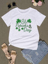 ST. PATRICK'S DAY Round Neck T-Shirt Women's T-Shirts - Tophatter Daily Deals