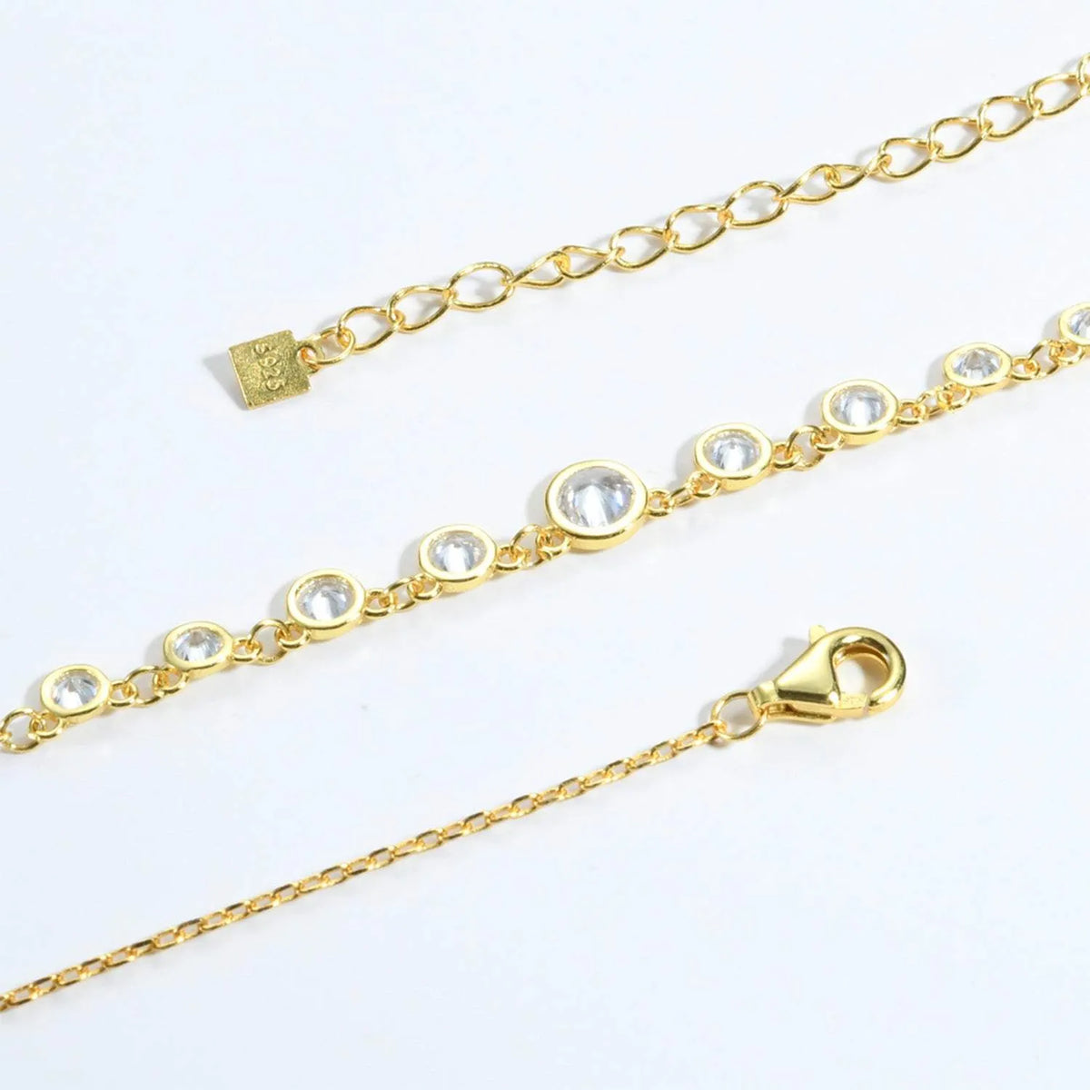 Inlaid Zircon 925 Sterling Silver Necklace Necklaces - Tophatter Daily Deals