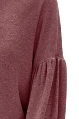 Round Neck Lantern Sleeve T-Shirt Women's T-Shirts - Tophatter Daily Deals