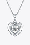 Moissanite Heart Pendant Necklace - Tophatter Deals