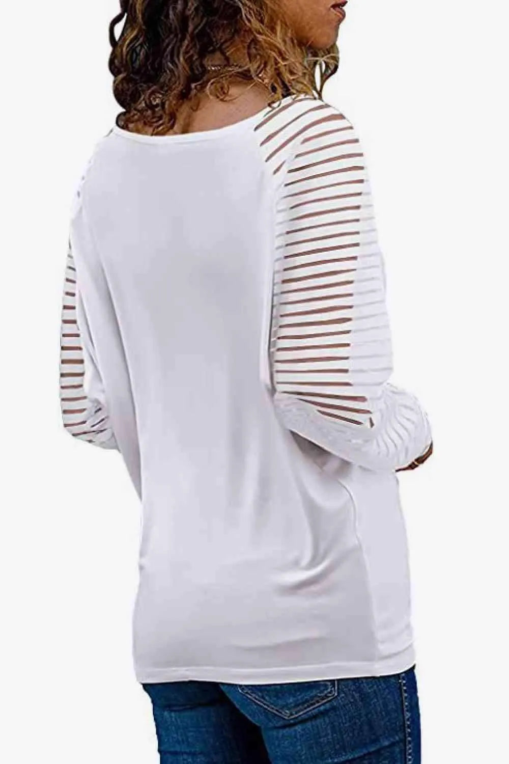 V-Neck Long Raglan Sleeve Top Blouses - Tophatter Daily Deals