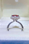 2 Carat Moissanite 925 Sterling Silver Halo Ring Moissanite - Tophatter Daily Deals