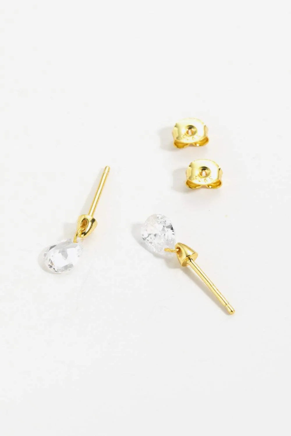 925 Sterling Silver Teardrop Earrings Earrings - Tophatter Daily Deals
