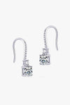 2 Carat Moissanite 925 Sterling Silver Drop Earrings Moissanite - Tophatter Daily Deals