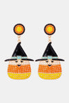 Witch's Hat Shape Synthetic Pearl Dangle Earrings Pumpkin One Size Earrings - Tophatter Daily Deals