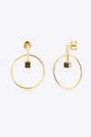 Zircon Decor 925 Sterling Silver Earrings Gold One Size Earrings - Tophatter Daily Deals