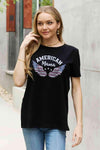 Simply Love AMERICAN MAMA Graphic Cotton Tee Women's T-Shirts - Tophatter Daily Deals