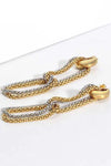 Gold-Plated D-Shaped Drop Earrings Earrings - Tophatter Daily Deals