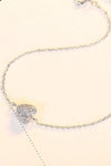 Zircon Heart 925 Sterling Silver Bracelet Bracelets - Tophatter Daily Deals