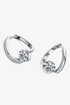 2 Carat Moissanite 925 Sterling Silver Heart Earrings Moissanite - Tophatter Daily Deals