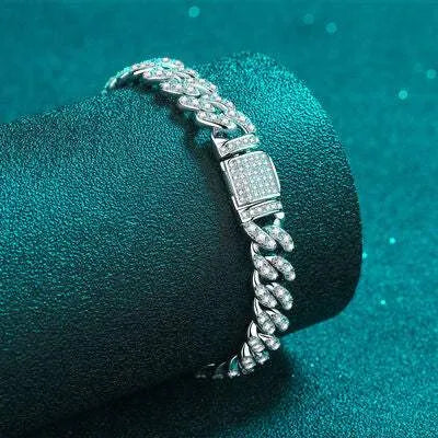 4.63 Carat Moissanite 925 Sterling Silver Bracelet Moissanite - Tophatter Daily Deals